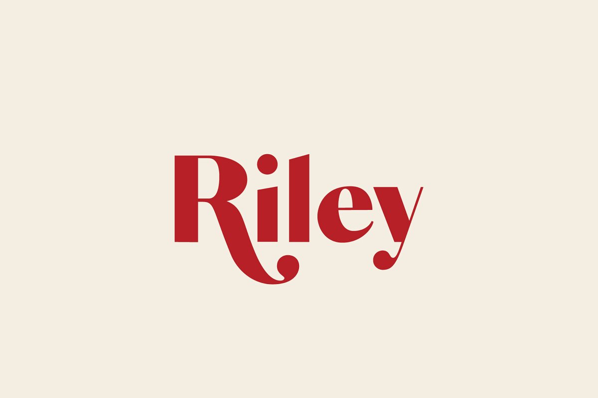 Przykład czcionki Riley